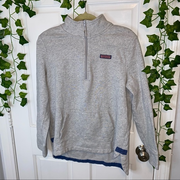 Vineyard Vines Tops - Vineyard Vines Gray Quarterzip